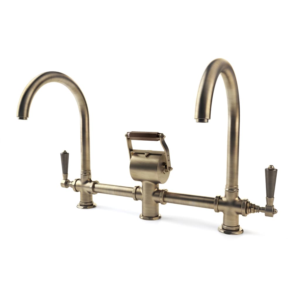 RESTART Двойной смеситель с дугообразным изливом — фото 1