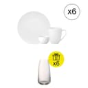 Rosenthal Set da Colazione per 6 persone, Iconico 18-pezzi con Regalo