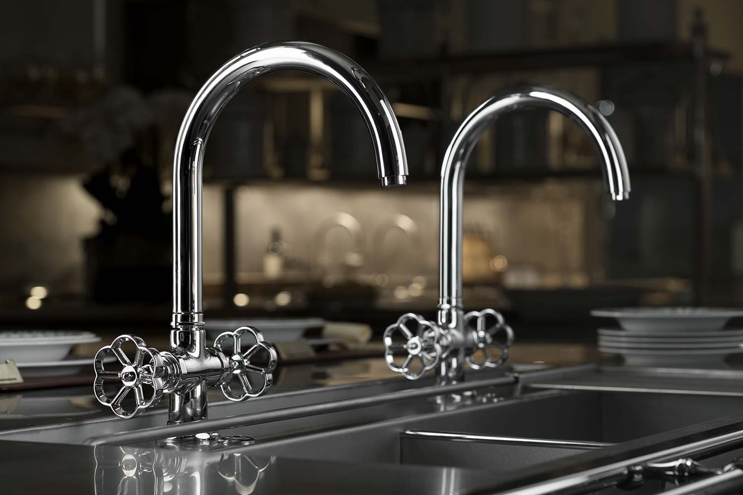 RESTART Кран с высоким изогнутым изливом — фото 11