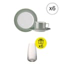 Rosenthal Set da Colazione per 6 persone, Premium 18-pezzi con Regalo