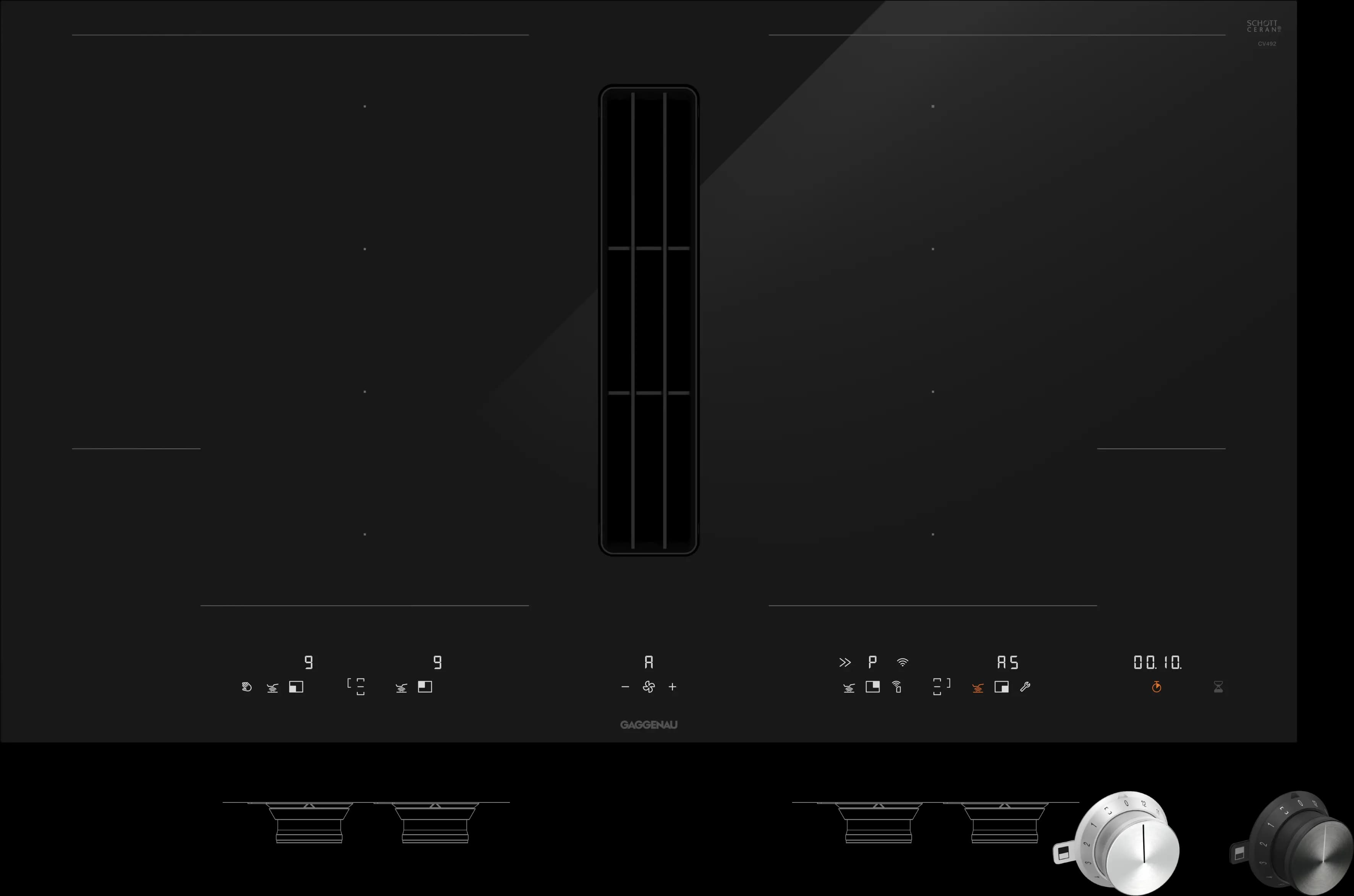 Gaggenau CV492105 Flex-Induktionskochfeld mit integriertem Lüftungssystem — фото 2
