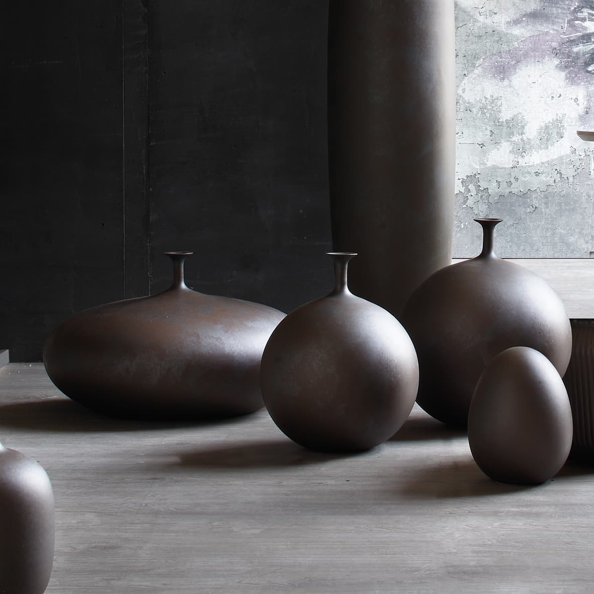 Adriani & Rossi Vasi in Ceramica Metallic