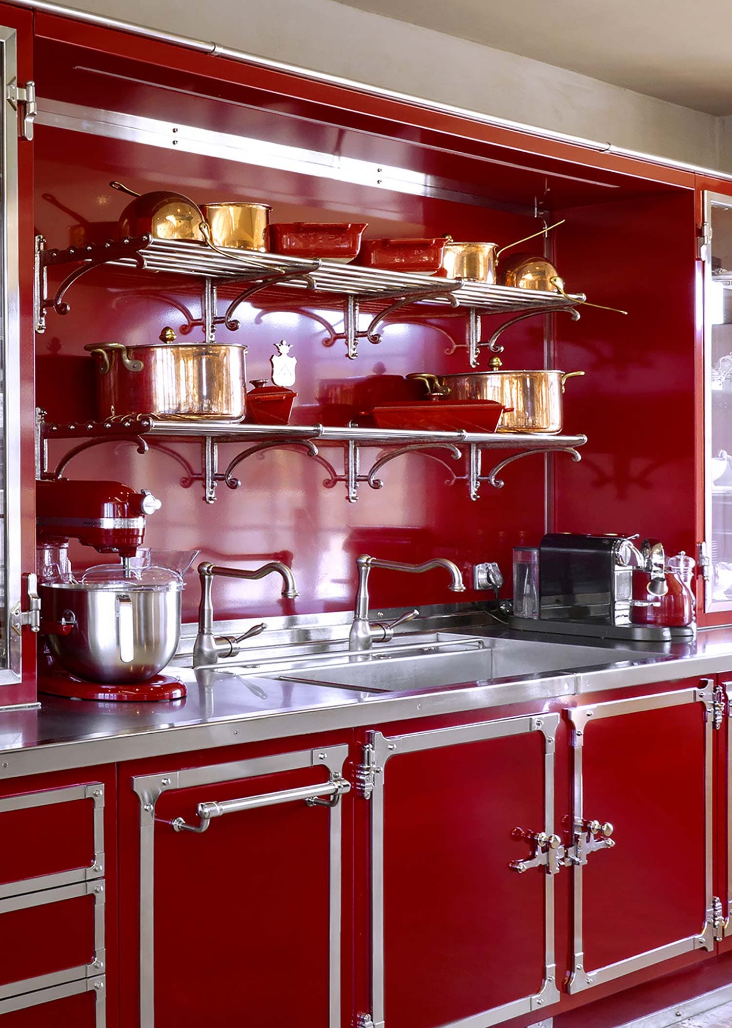 RESTART Полка RESTART из латуни с 6 стержнями — фото 4