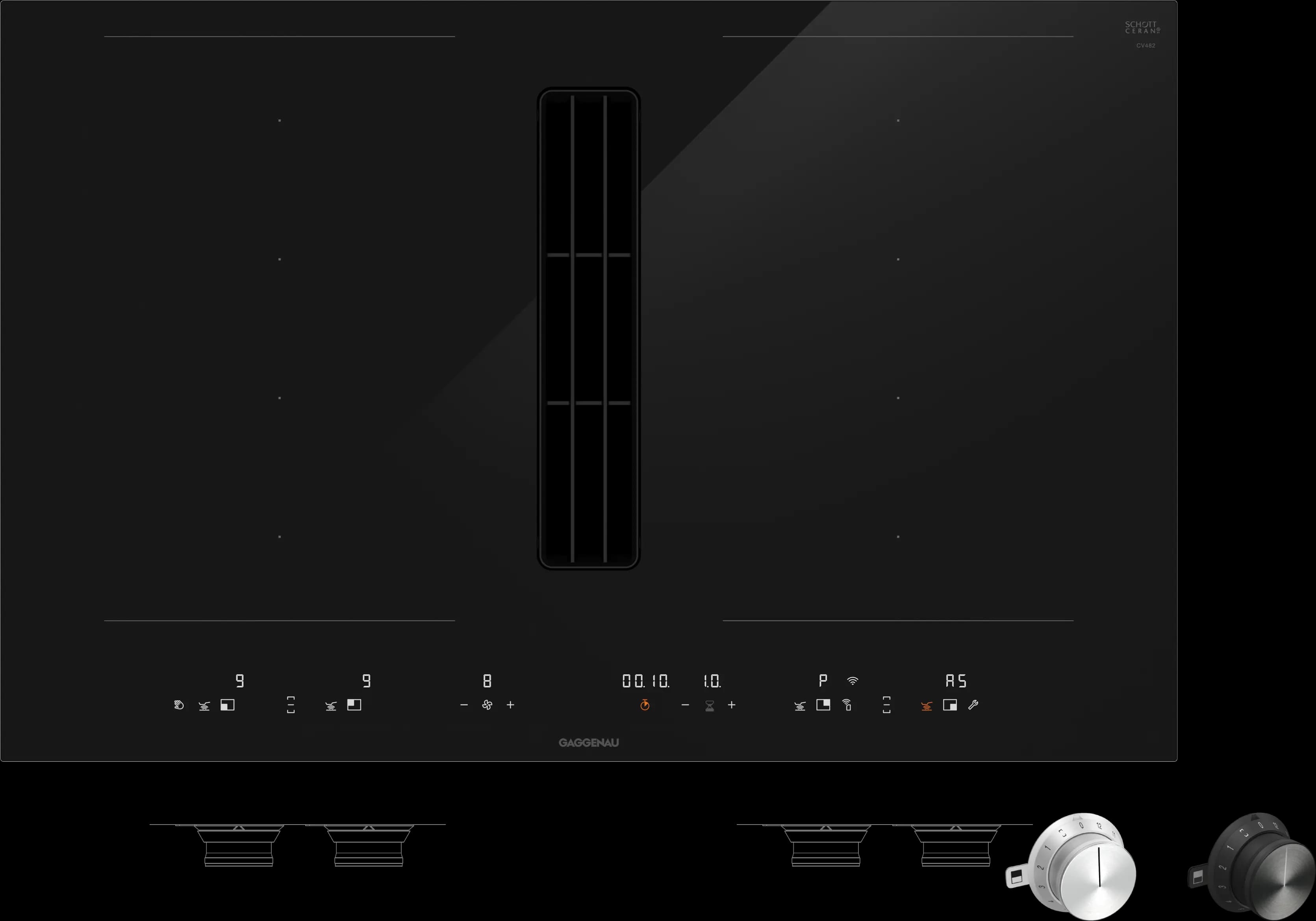 Gaggenau CV482105 Flex-Induktionskochfeld mit integriertem Lüftungssystem — фото 2