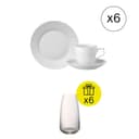 Rosenthal Set da Colazione per 6 persone, Premium 18-pezzi con Regalo