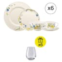 Rosenthal Set da Colazione per 6 persone, Tradizionale 30-pezzi con Regalo