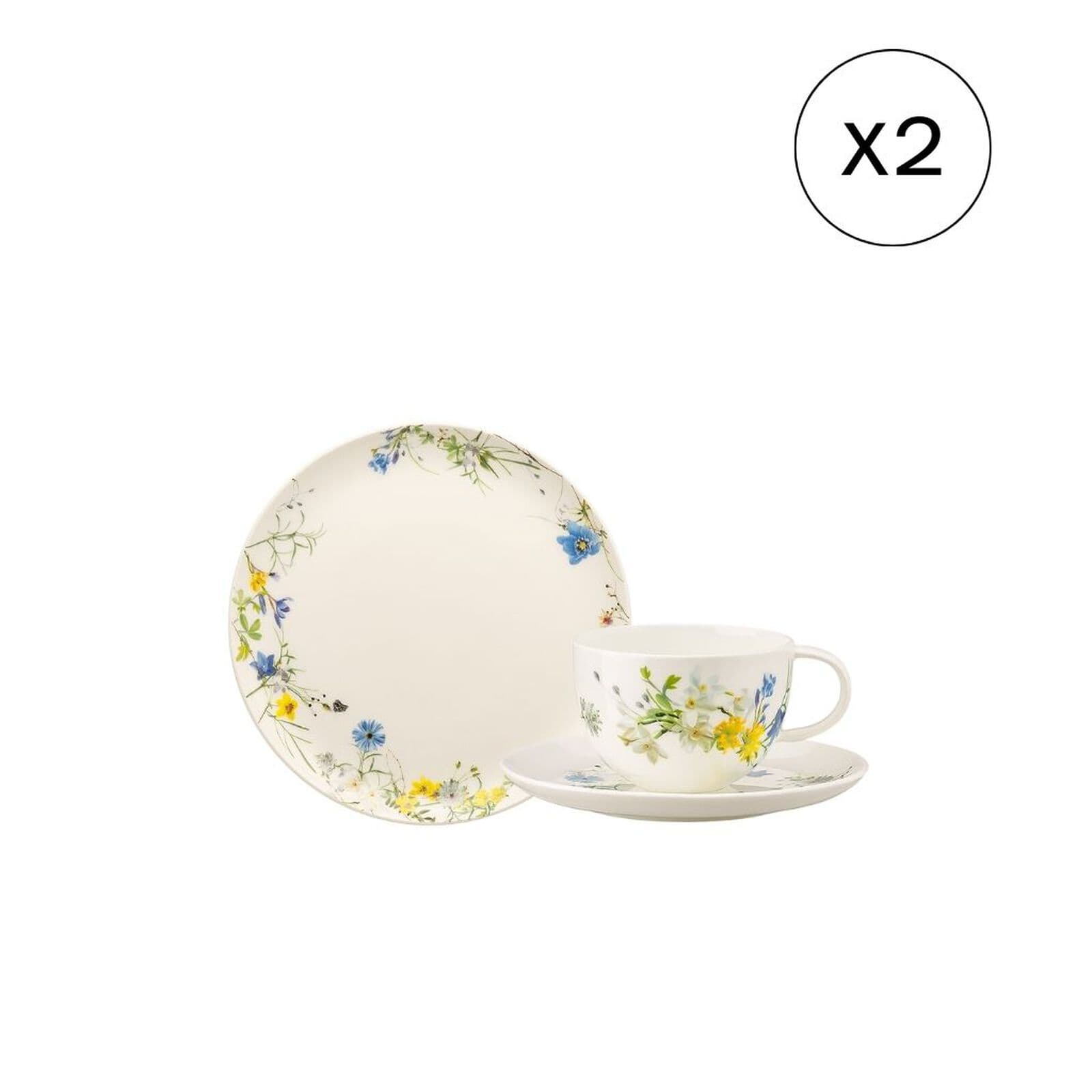 Rosenthal Set da Colazione per 2 persone, Tradizionale 6-pezzi