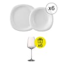 Rosenthal Set di Piatti per 6 persone, Iconico 12 pezzi con Regalo