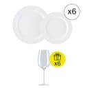 Rosenthal Set di Piatti per 6 persone, Iconico 12-pezzi con Regalo