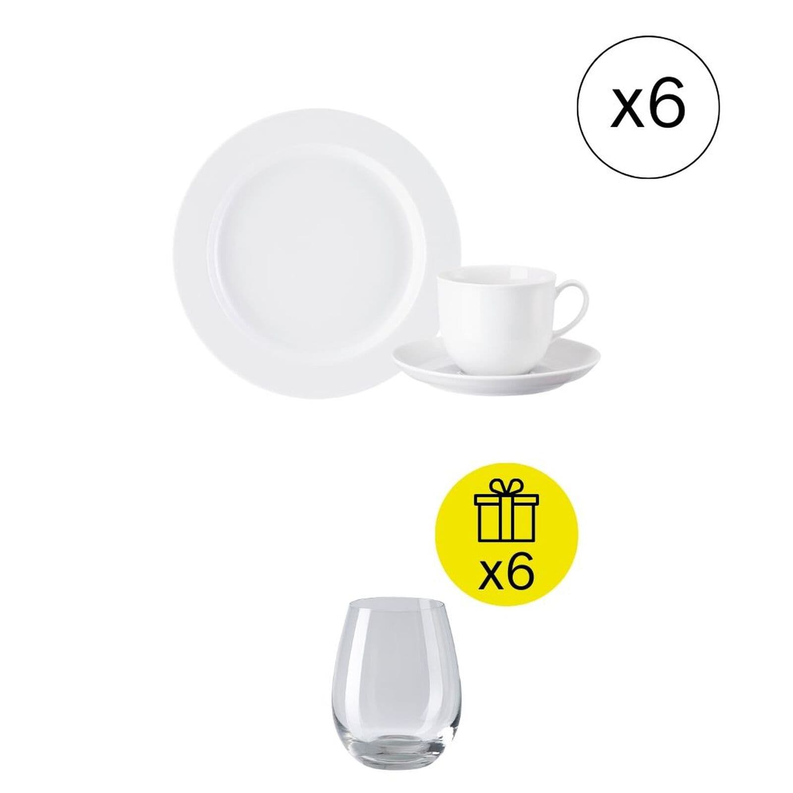 Rosenthal Set da Colazione per 6 persone, Iconico 18-pezzi con Regalo — фото 1