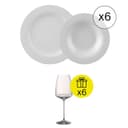 Rosenthal Set di Piatti per 6 persone, Iconico 12 pezzi con Regalo