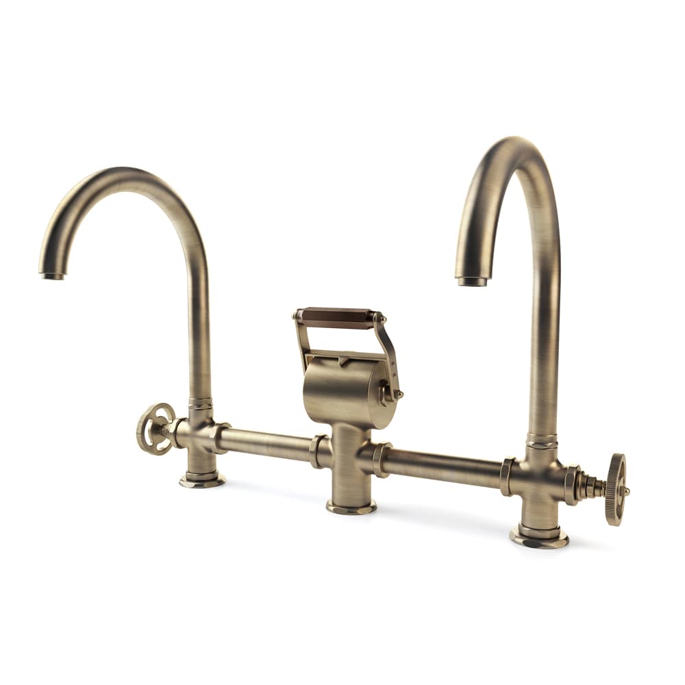 RESTART Двойной смеситель с дугообразным изливом — фото 6