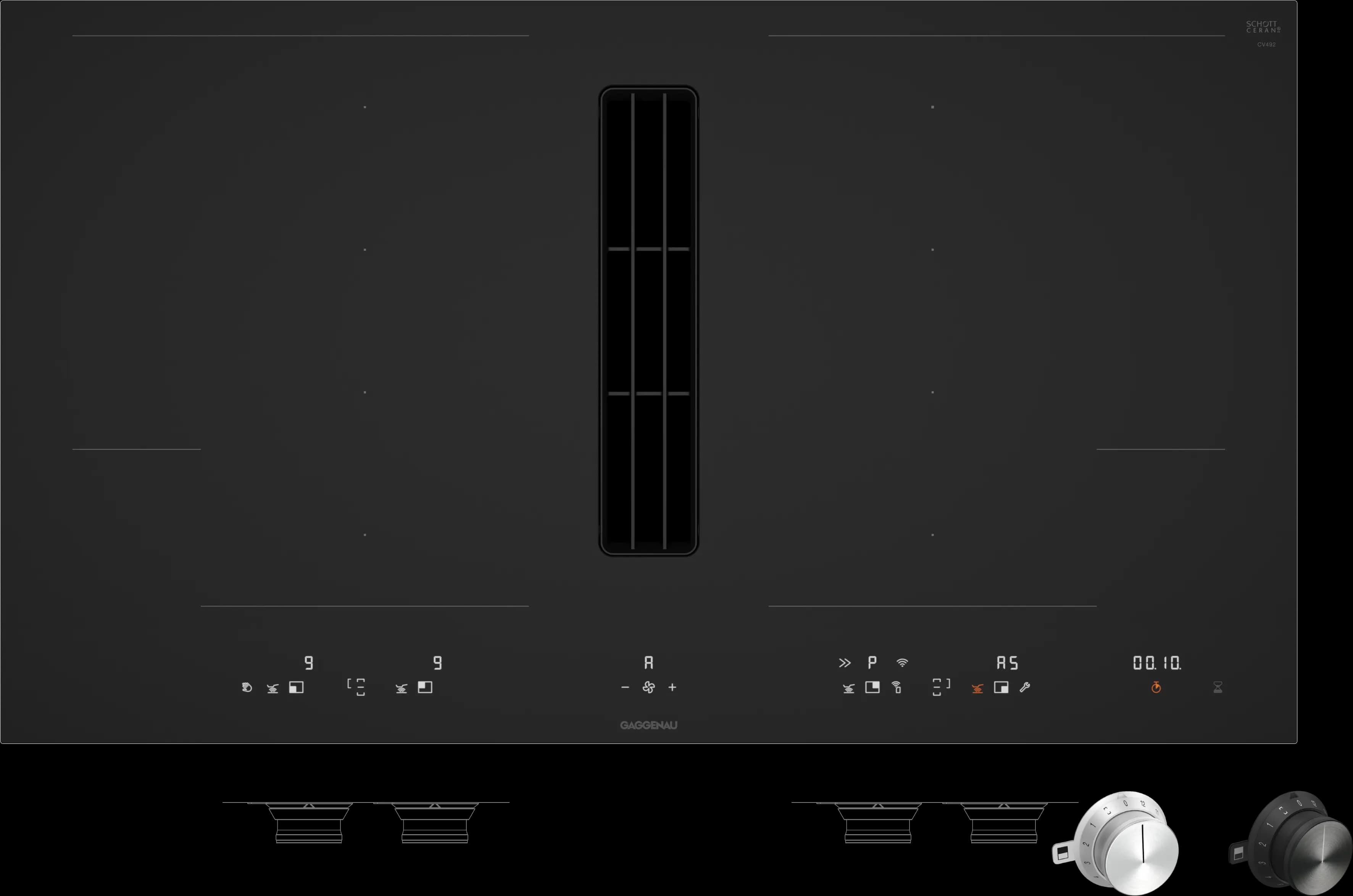 Gaggenau CV492105M Flex-Induktionskochfeld mit integriertem Lüftungssystem — фото 2