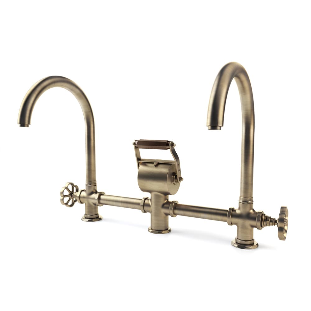 RESTART Двойной смеситель с дугообразным изливом — фото 9