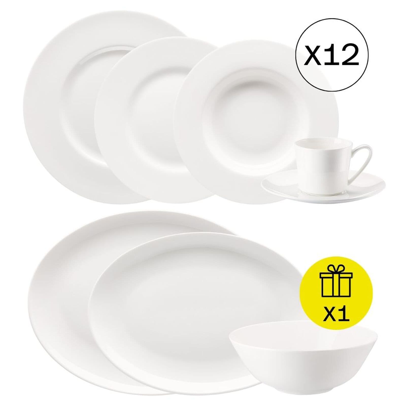Rosenthal Set da Colazione per 12 persone, Classico 60 pezzi con Regalo — фото 1