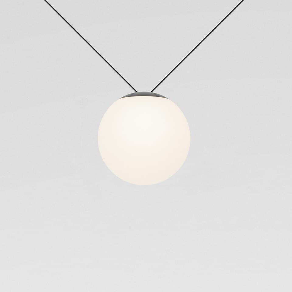 Подвесной светильник Artemide Funivia с вилкой, Sphere 35 рассеиватель — фото 3