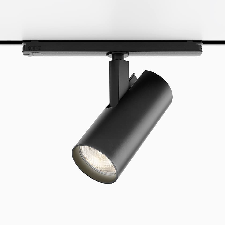 Трековый светильник Artemide Vector трековый 75, 52° регулируемая температура белый DALI чёрный — фото 3