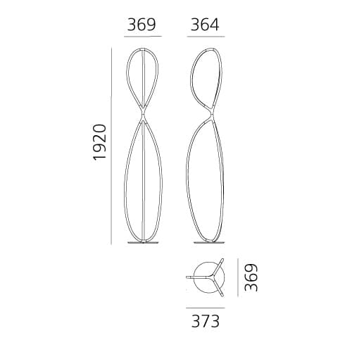 Торшер Artemide Arrival, напольный, 2700K, золотой, с управлением через приложение — фото 4