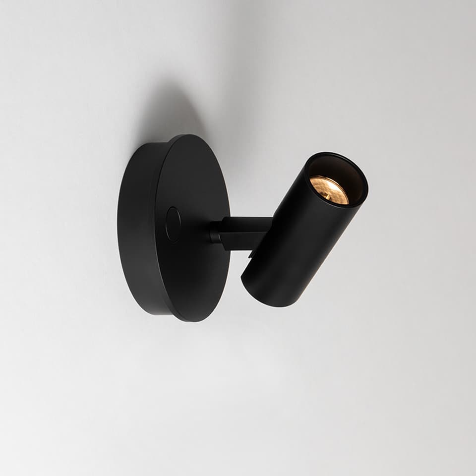 Бра Artemide Vector настенный 40, с Switch, 3000K, 14°, чёрный — фото 3