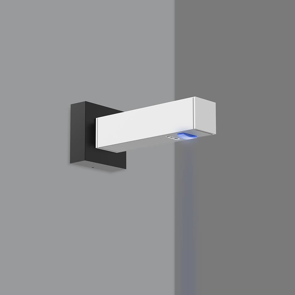 Уличный настенный светильник Artemide Walking, настенный, Light Blade, синий Light, серый-белый, серый-белый Ral 9002 — фото 3