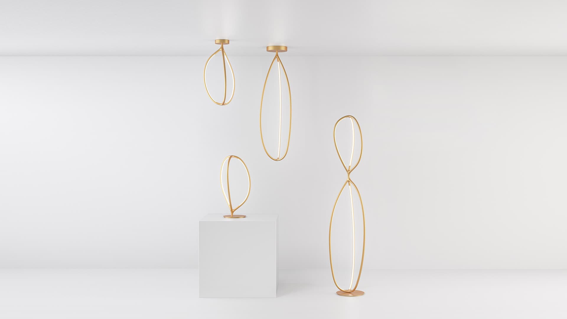 Торшер Artemide Arrival, напольный, 2700K, золотой, с управлением через приложение — фото 1