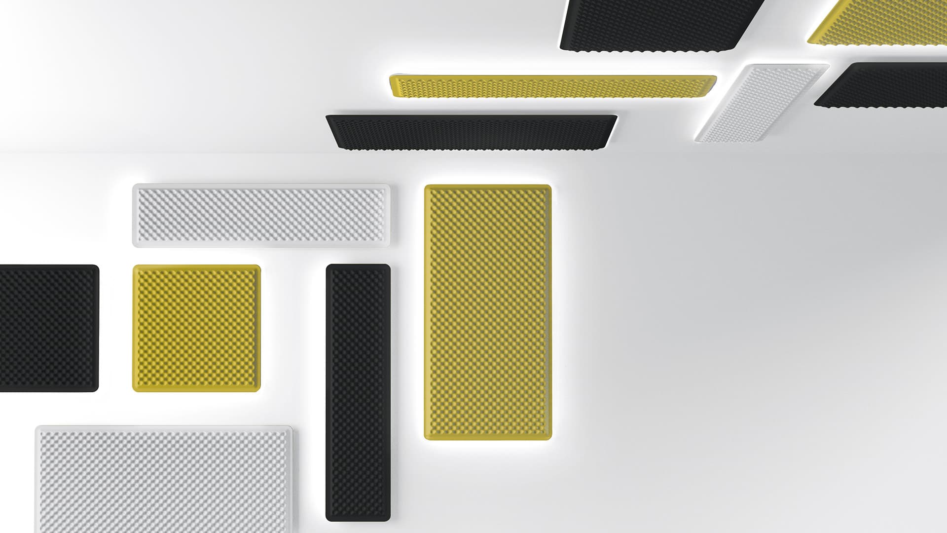 Бра Artemide Eggboard Acoustic Panel, 1600x400, настенный/потолочный, белый Cream, белый кремовый — фото 1
