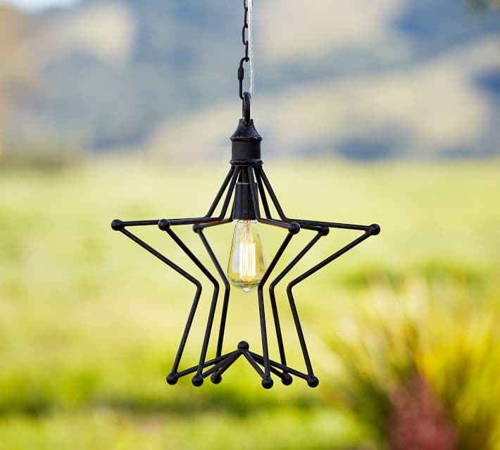 Подвесной светильник Pottery Barn Rustic Star Indoor/Outdoor Pendant — фото 4