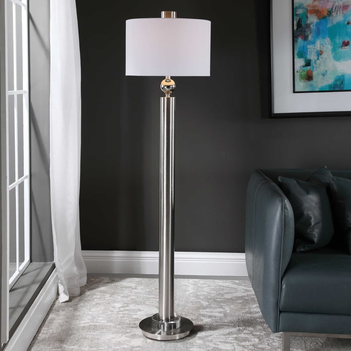 Торшер UTTERMOST Silverton Floor Lamp — фото 2