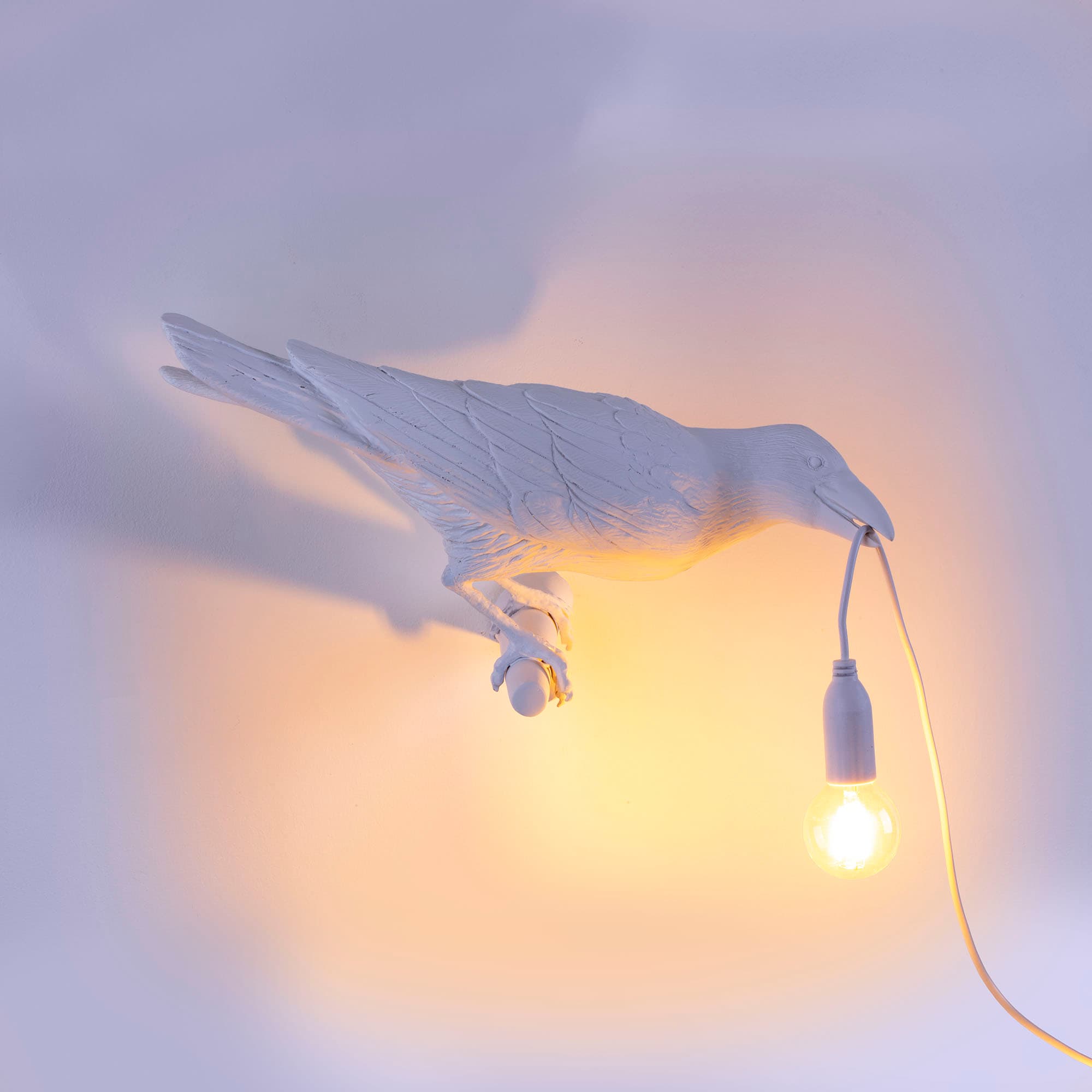 Настенный светильник Seletti Bird Lamp White Looking Right — фото 5