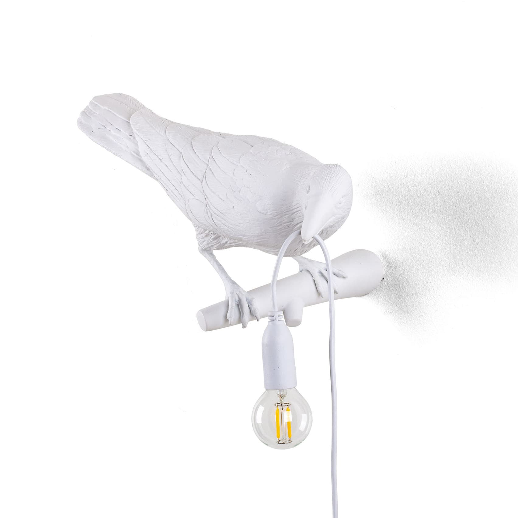 Настенный светильник Seletti Bird Lamp White Looking Right