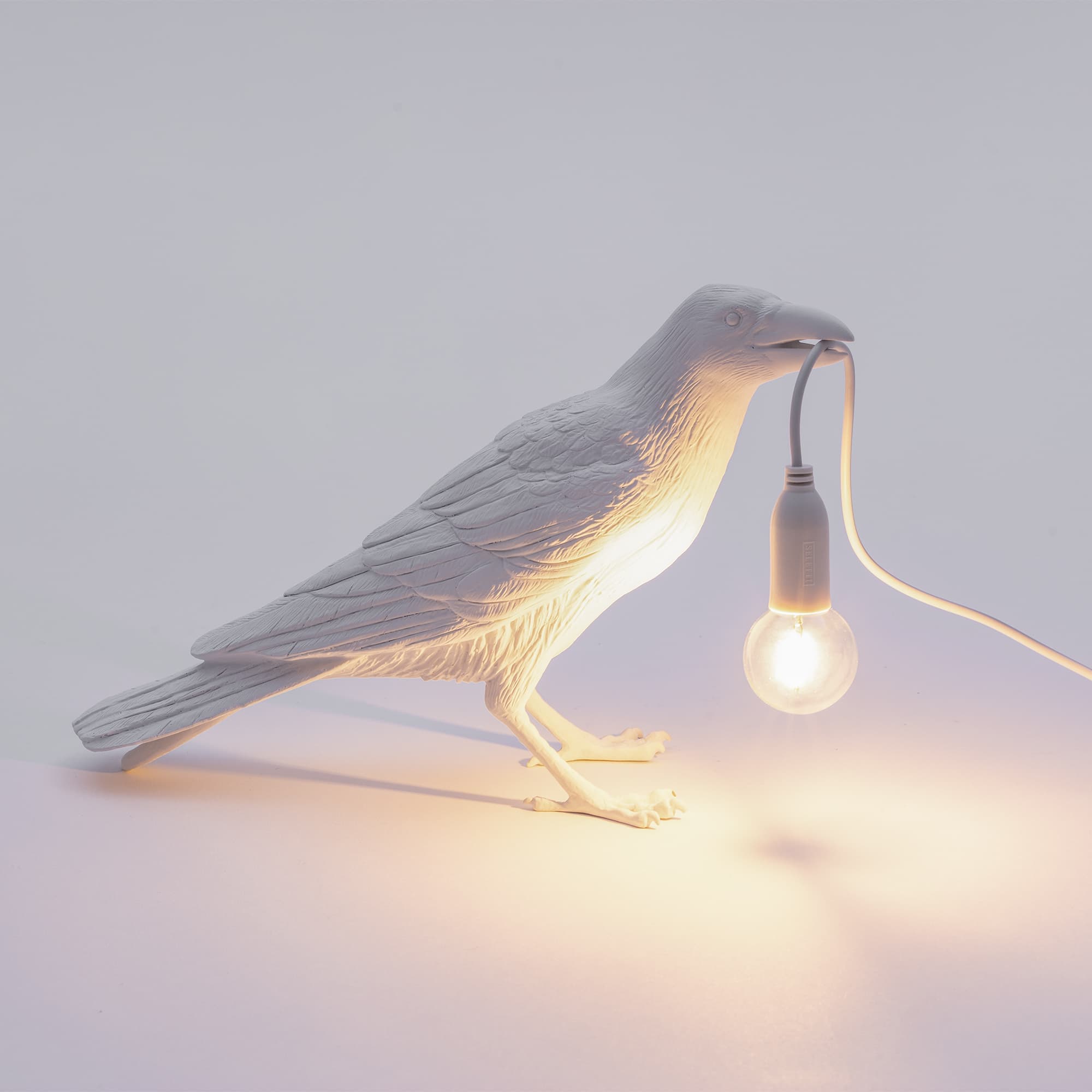 Настольный светильник Seletti Bird Lamp White Waiting — фото 2