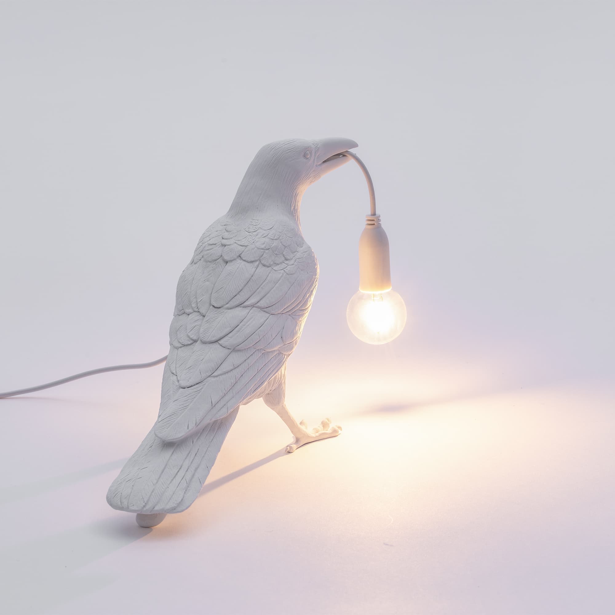 Настольный светильник Seletti Bird Lamp White Waiting — фото 3