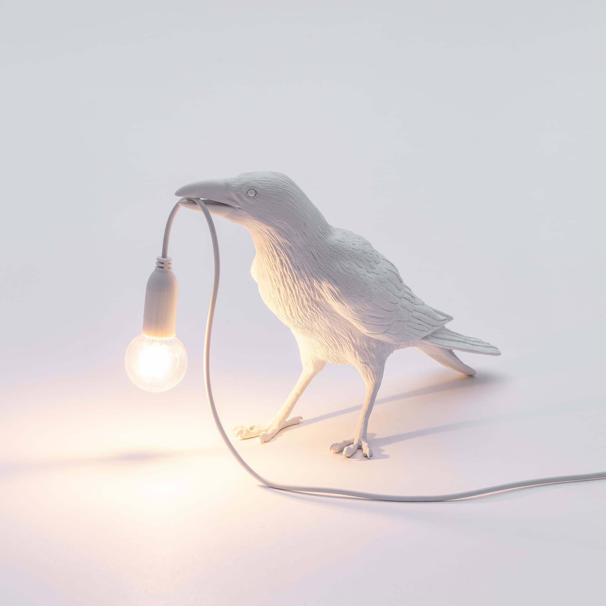 Настольный светильник Seletti Bird Lamp White Waiting — фото 4