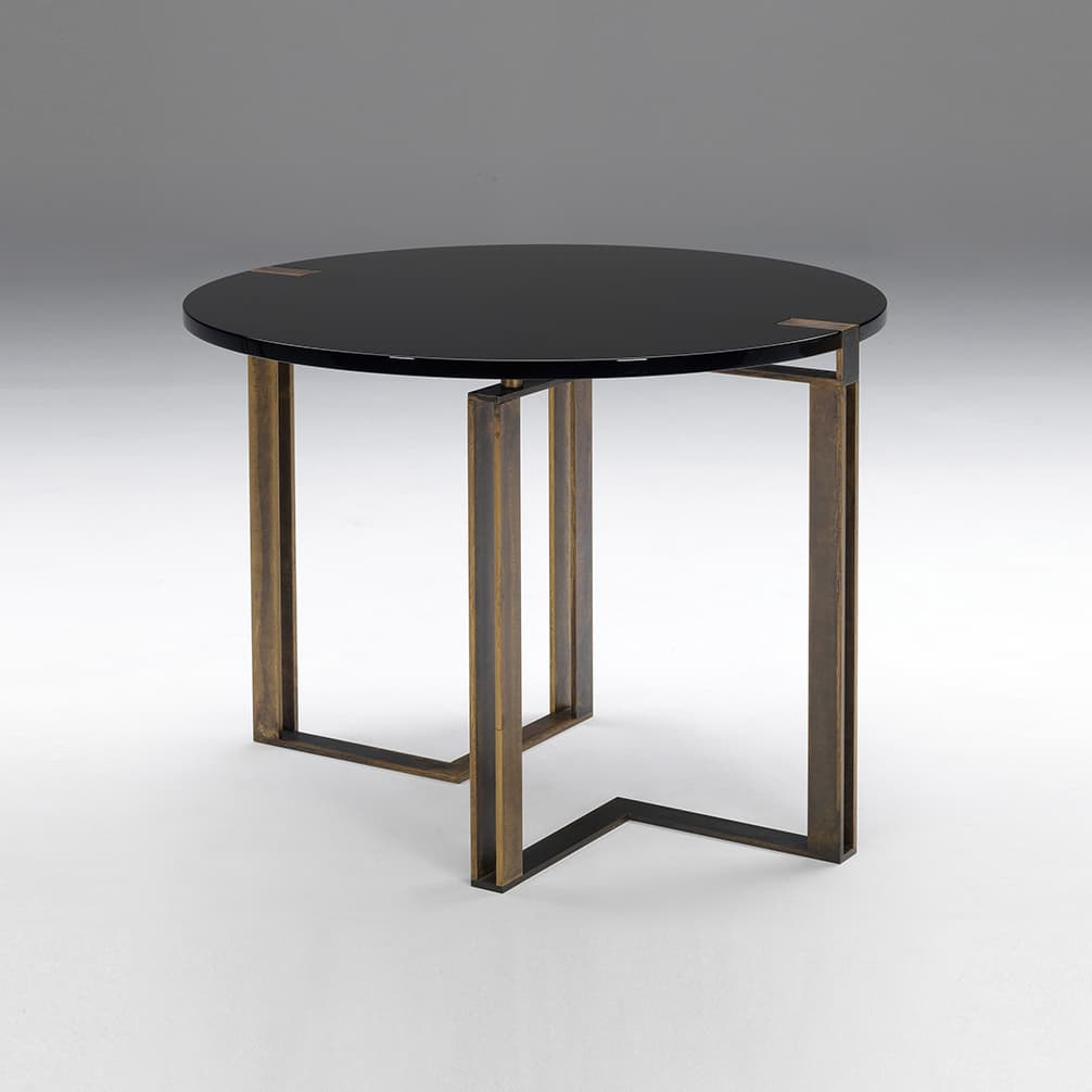 Обеденный стол Paolo Castelli Black and Gold table round