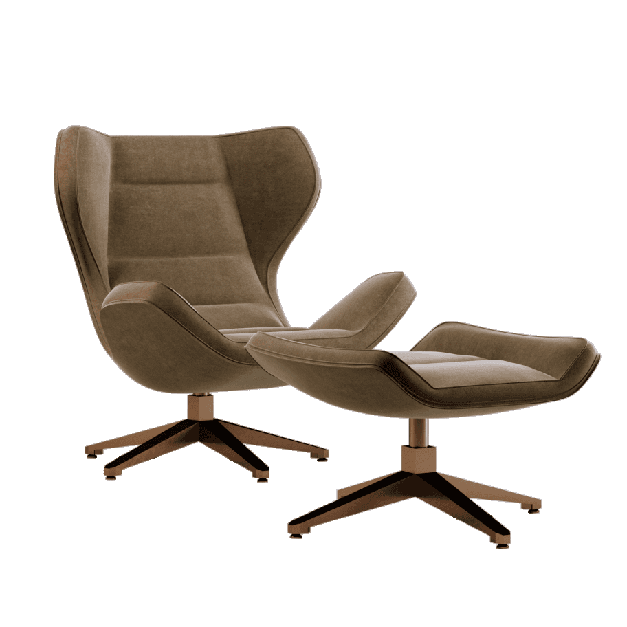 Кресло Paolo Castelli Lagos office chair e pouf — фото 1