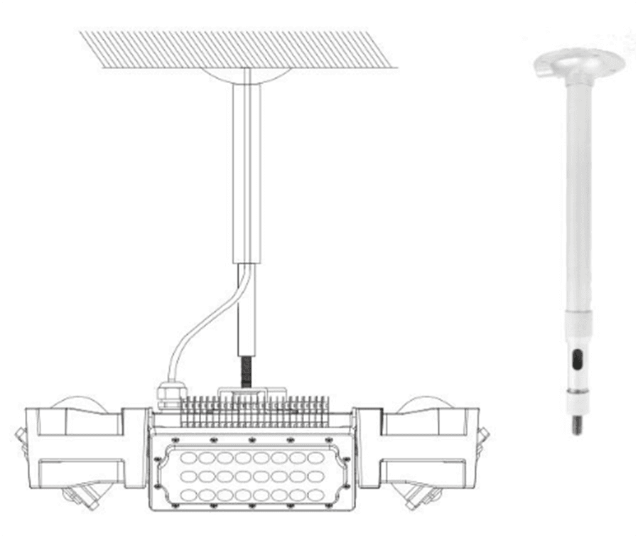 Подвесной светильник 4BAY high bay light purification module — фото 4