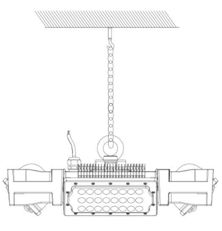 Подвесной светильник 4BAY high bay light purification module — фото 5