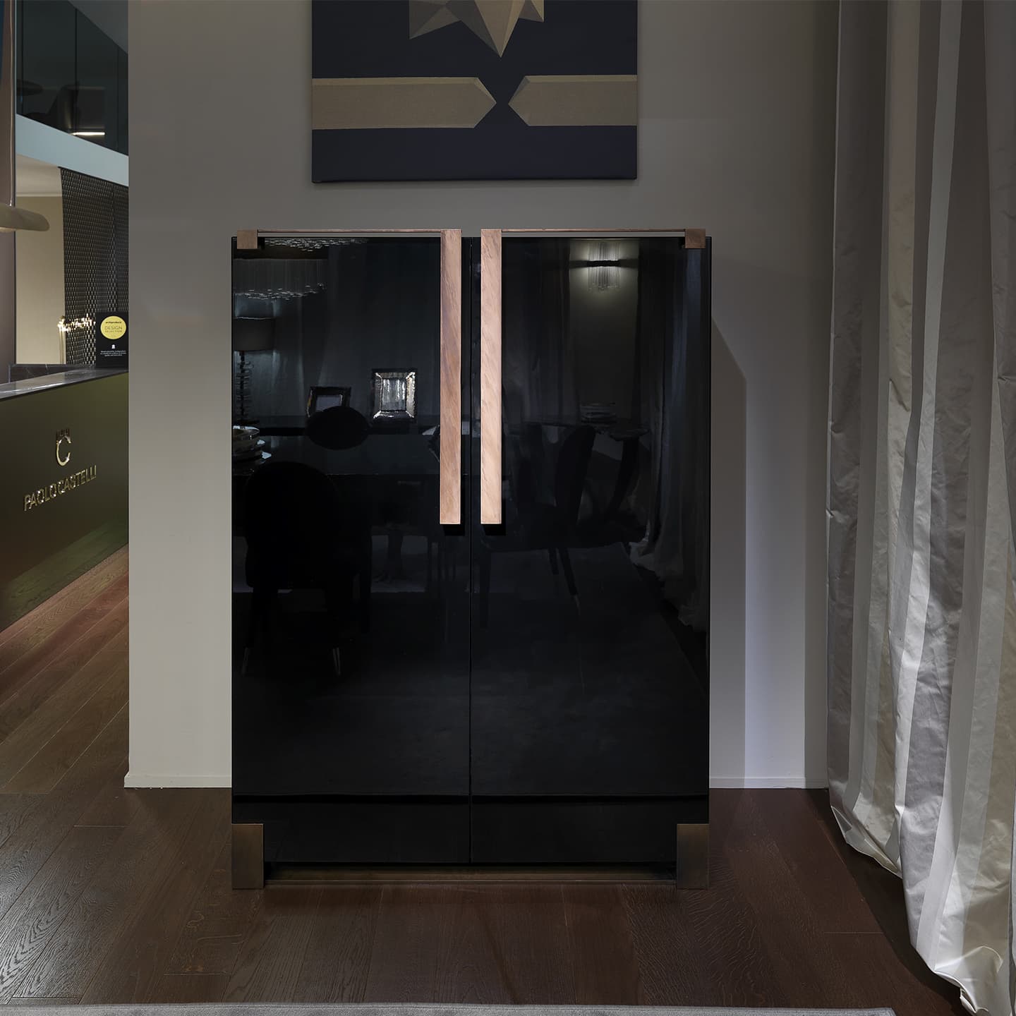 Шкаф Paolo Castelli BLACK & GOLD HIGH CABINET