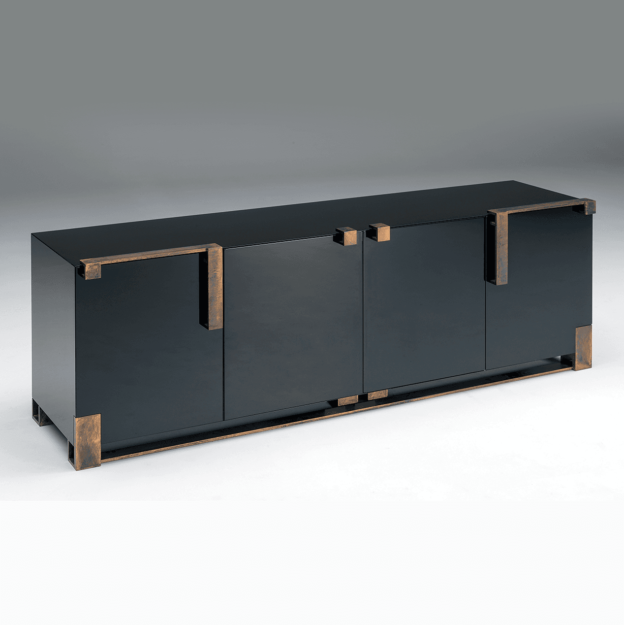 Тумба Paolo Castelli BLACK & GOLD LOW CABINET — фото 1