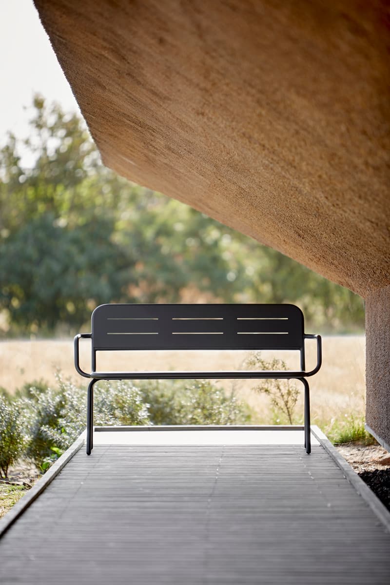 Скамейка WOUD RAY bench with armrest — фото 10