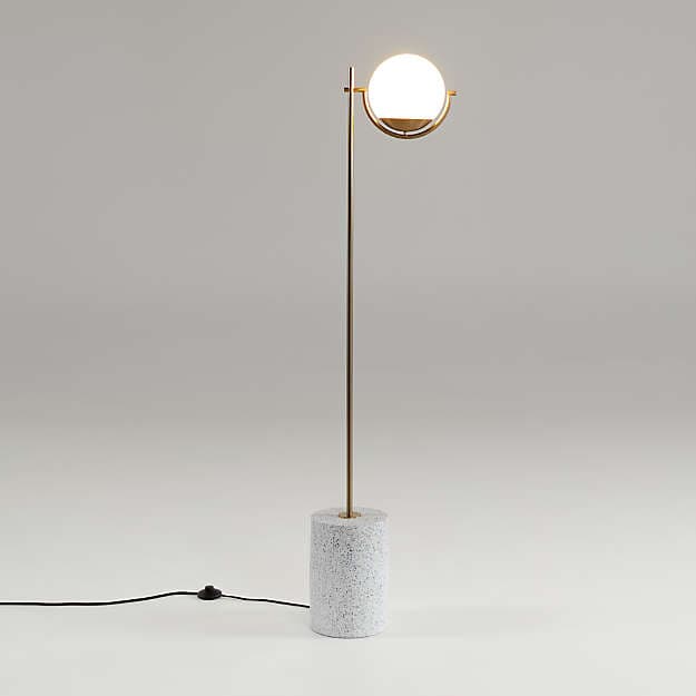 Торшер Crate and Barrel Rondure Globe Floor Lamp