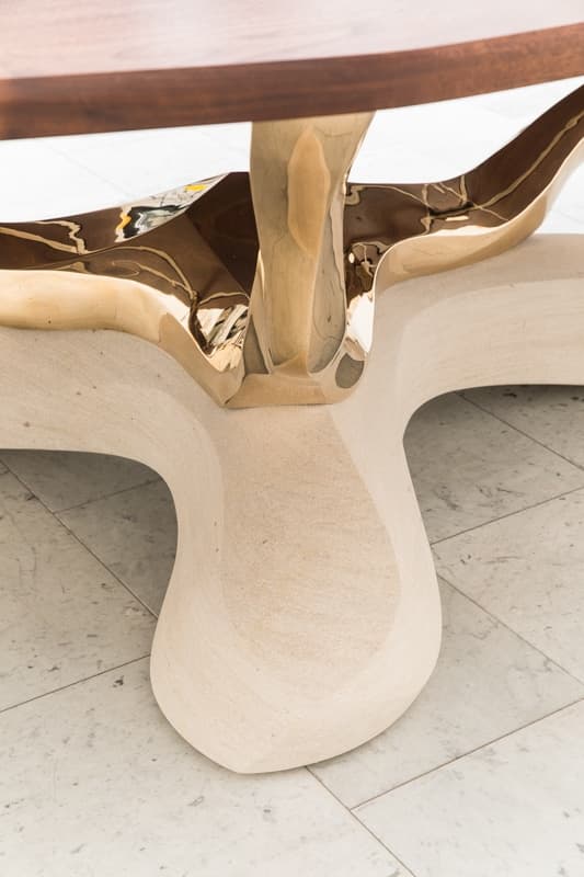 Обеденный стол Markus Haase Bronze, Walnut, and Limestone Dining Table — фото 6