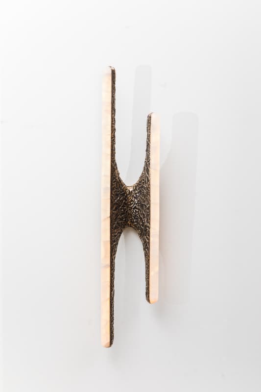 Настенный светильник Markus Haase Sculptural Sconce in Textured Bronze and Onyx — фото 8