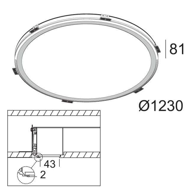 Встраиваемый светильник Delta Light SUPER-OH! 120 SBL TRIMLESS 930 DIM1 — фото 12