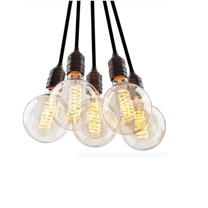 Подвесной светильник Eichholtz Lamp Vintage Bulb Holder 5-Light