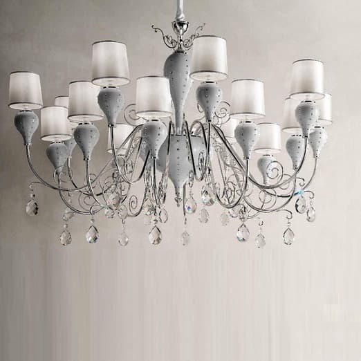 Люстра Masiero Luxury Grace white / black 16