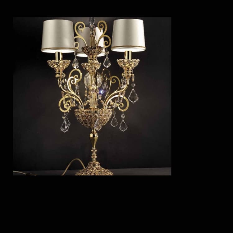 Настольная лампа Masiero Luxury Imperial Gold/ Silver TL3