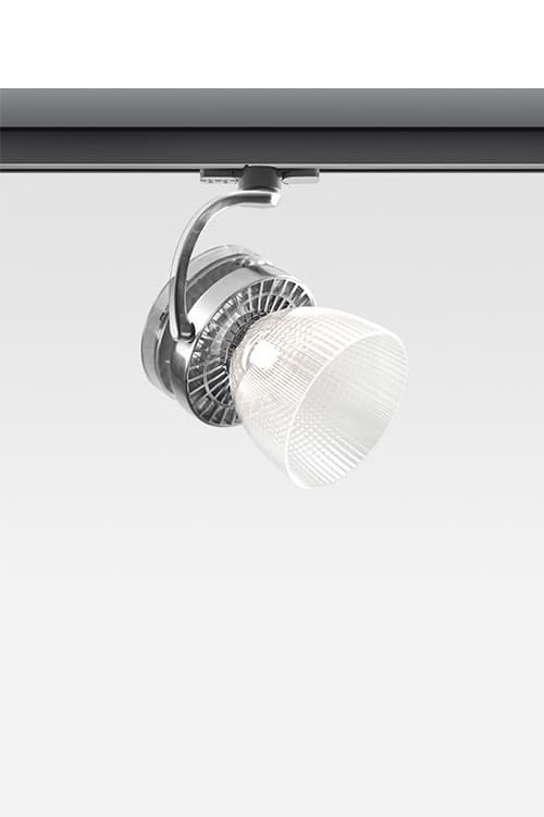 Трековый светодиодный светильник Artemide Architectural Cata Track Stable White + Wide Optic