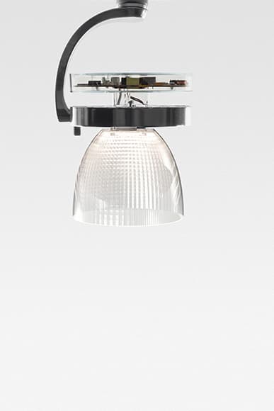 Artemide Architectural Cata Ceiling Stable White + Wide Optic