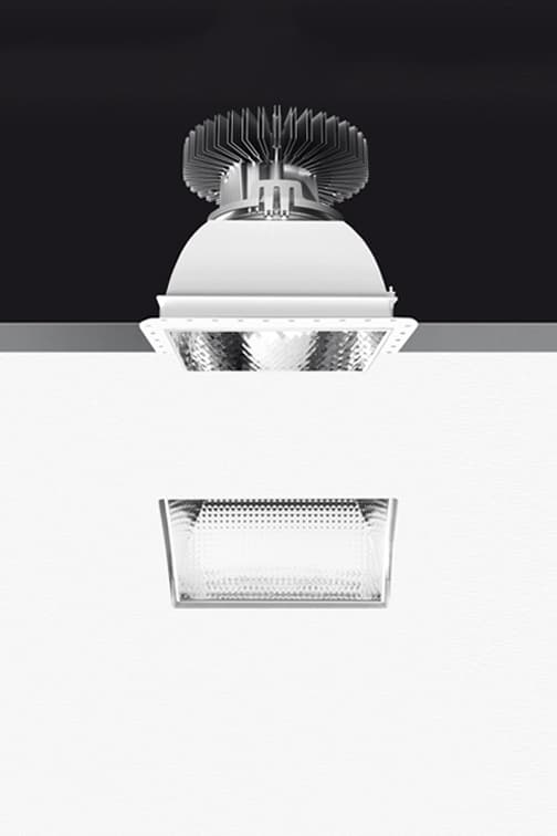 Встраиваемый в потолок светильник Artemide Architectural Luceri Kadro LED trimless Sharp edge trim